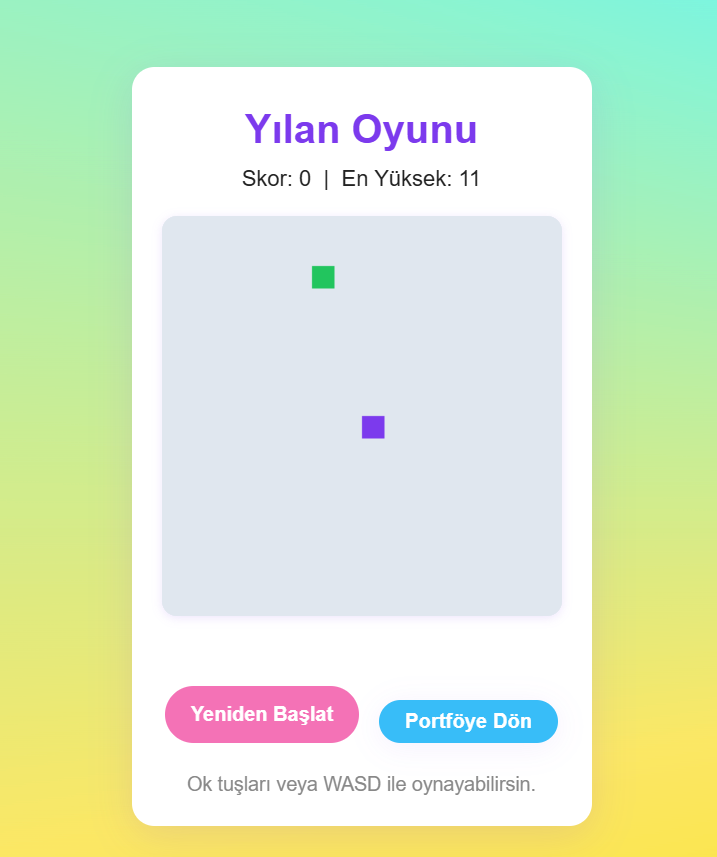 Yılan Oyunu ekran görüntüsü
